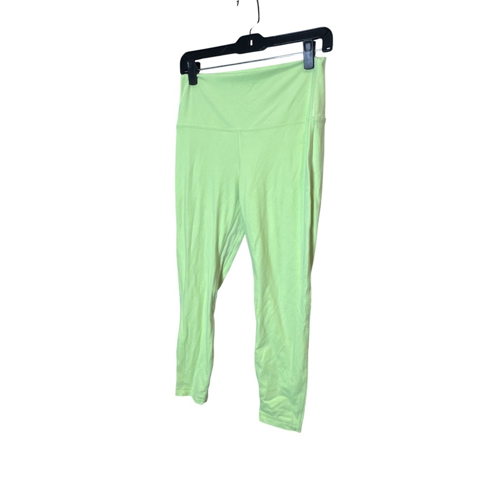 Lululemon Leggings Womens 10 Yellow High Rise Cropped Yoga Athletic Pants